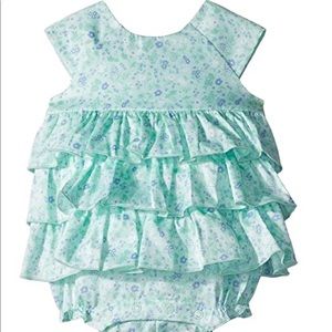 NWT Janie and Jack Cap Sleeve Ruffle Bubble One-Pi